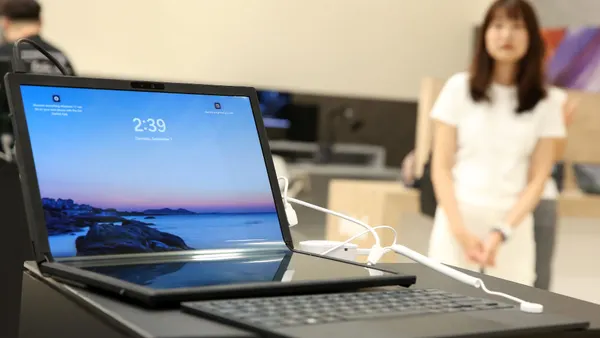 An ASUS foldable laptop