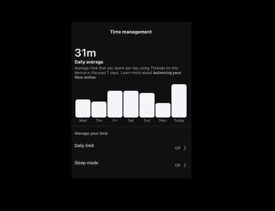 Threads Adds Time Management Options to Help Manage Use Time
