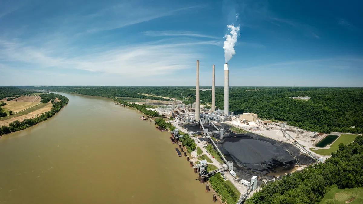 A coal-fired power plant on the Ohio River.