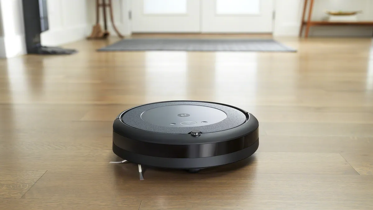 An iRobot Roomba is deployed in a home.