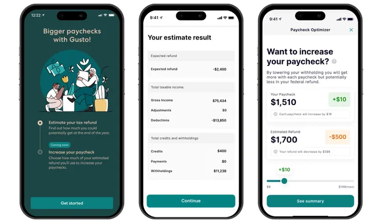 april launches embedded tax estimator for Gusto clients | Banking Dive