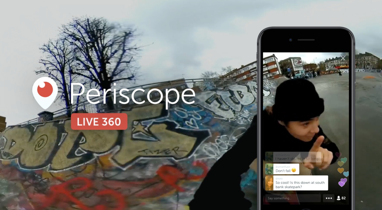 Periscope 360 broadcast