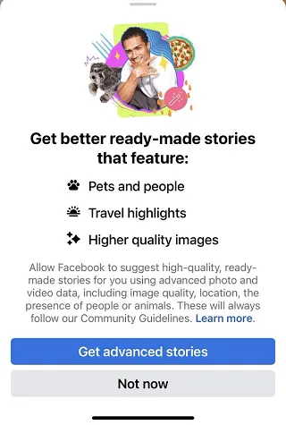 Facebook Advanced Stories