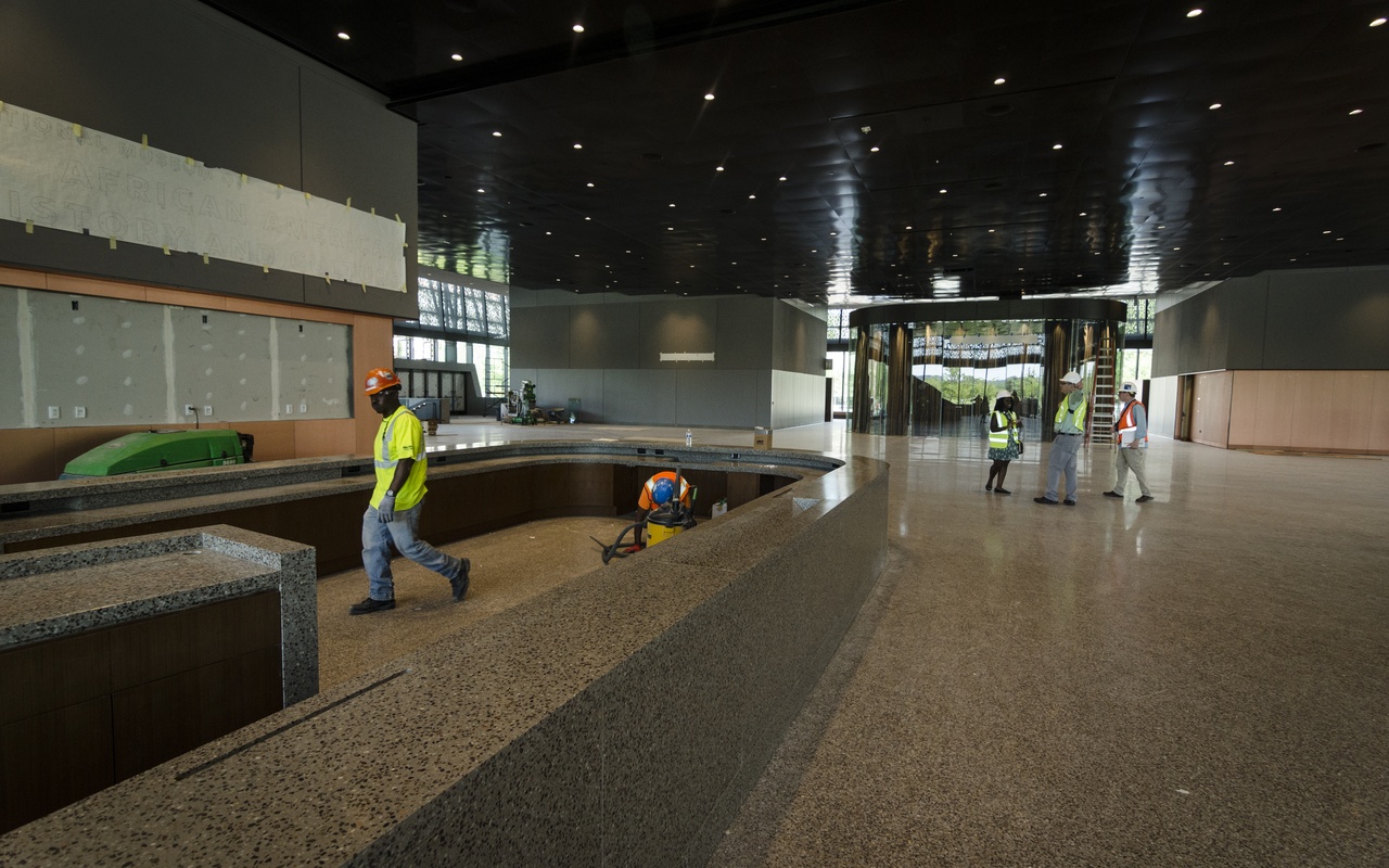 Central area in National Museum of African American History and Culture