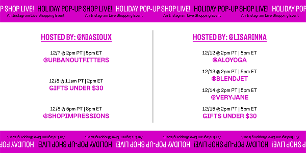 Instagram live shopping