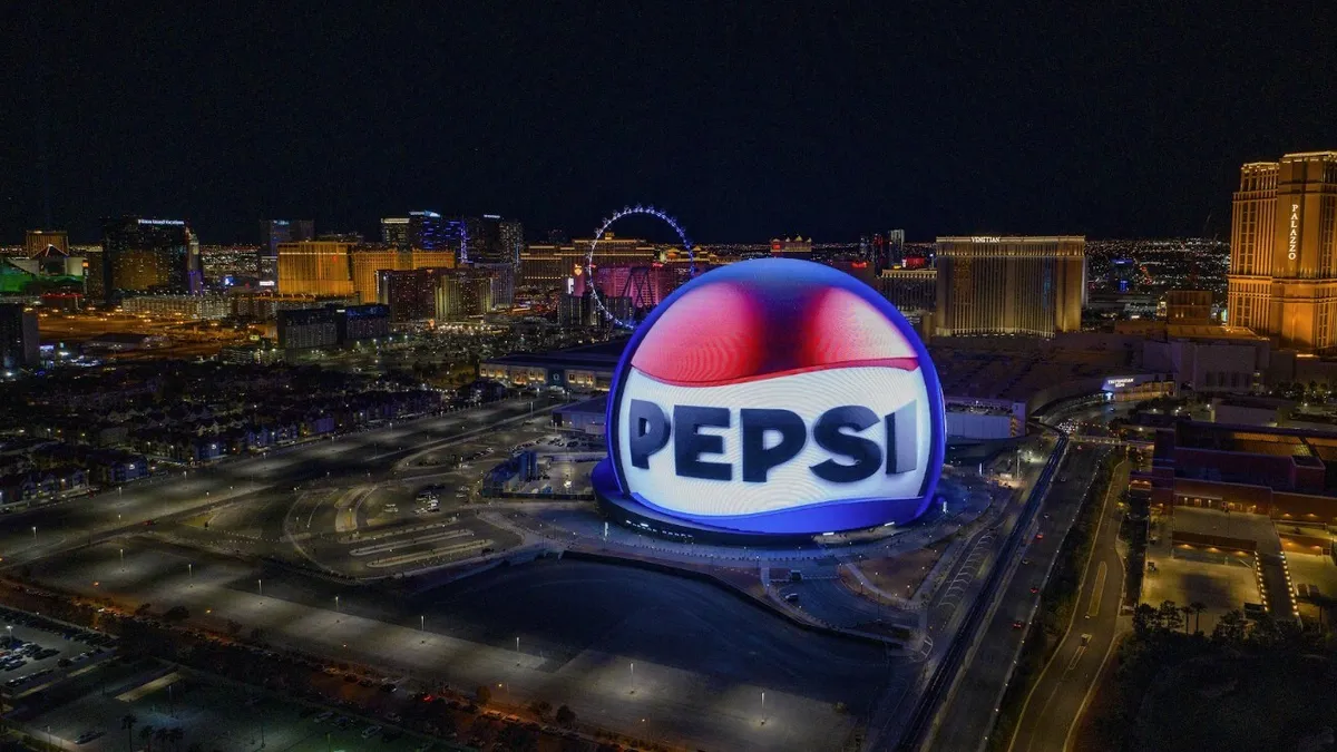 Pepsi takes over the Las Vegas Sphere