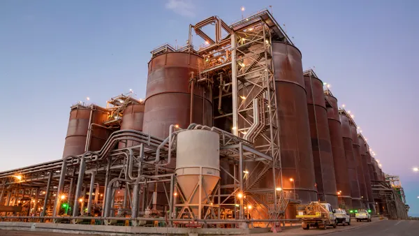 South32's Worsley bauxite and alumina refinery operation in Western Australia.