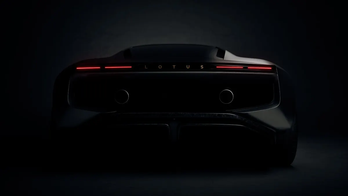 Lotus Type 135 Teaser V8 Hybrid