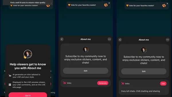 TikTok AI intro