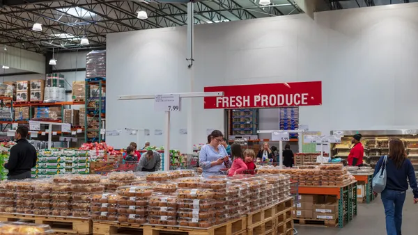 Interior of a store.