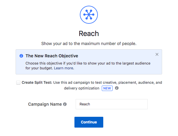 Reach campaign objective