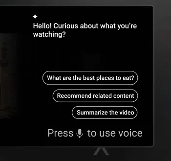 YouTube AI smart TV