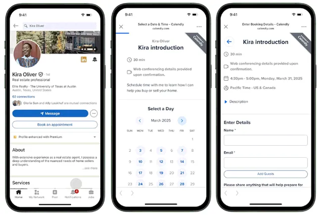 LinkedIn Adds Calendly Integration for Profile CTA Buttons