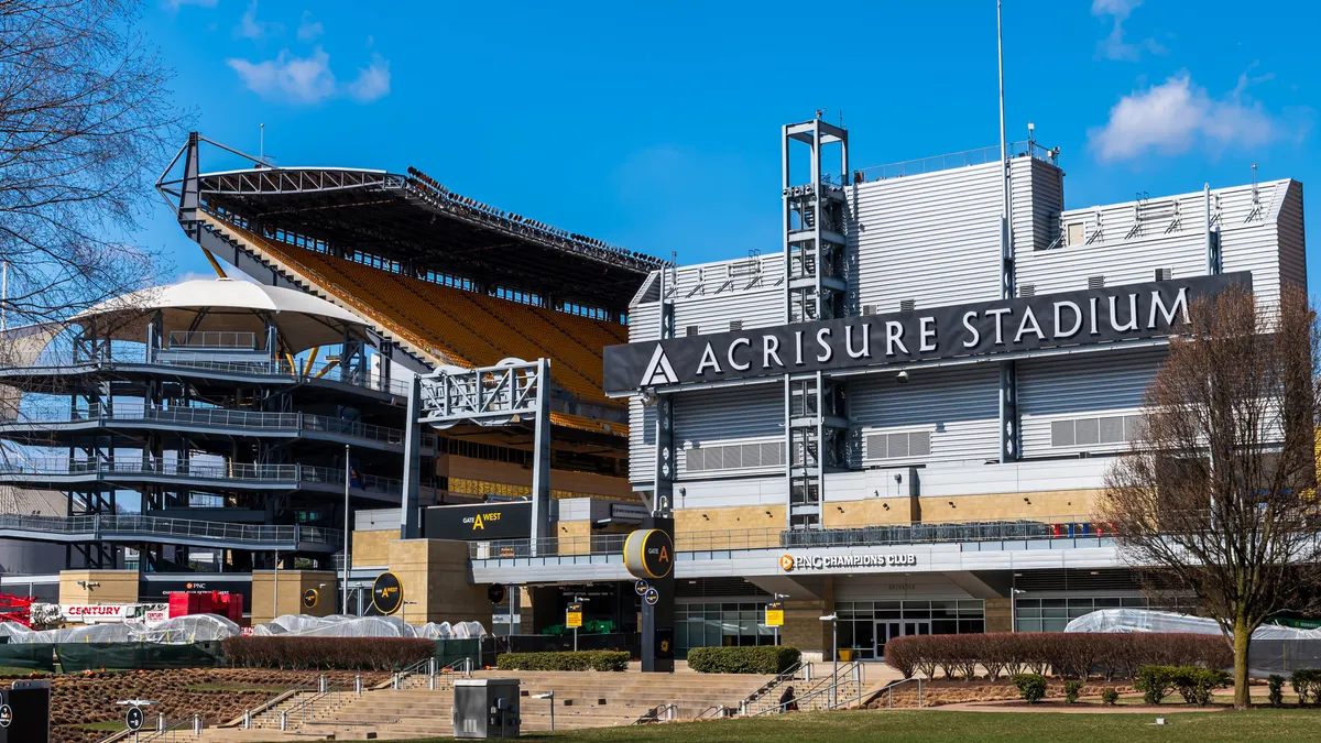 Acrisure Stadium, home of the National Football League’s Pittsburgh Steelers.