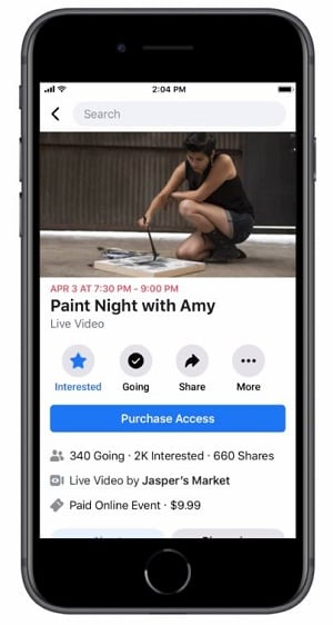 Facebook events
