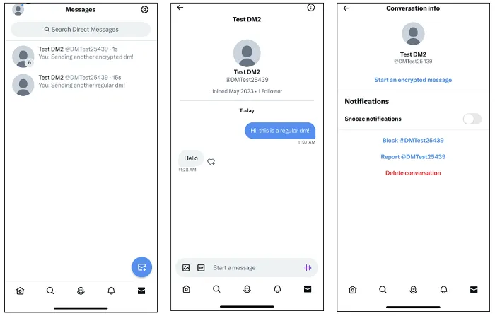 Twitter encrypted DMs