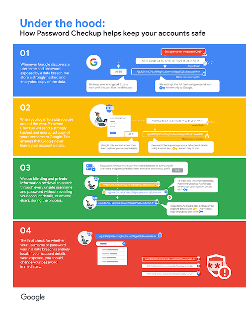 Google password check-up process