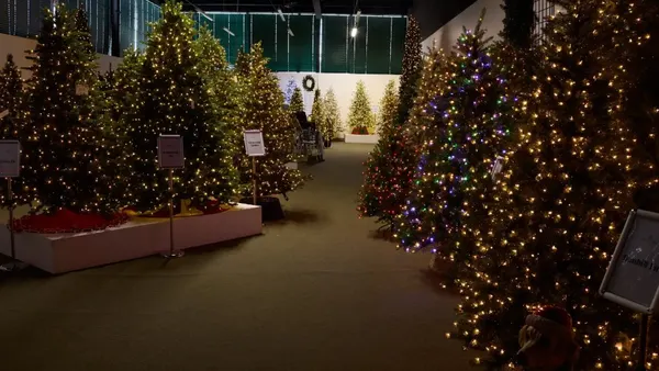 Artificial trees from the National Tree Company.