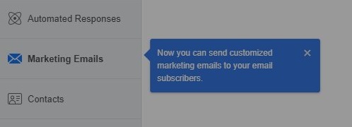 Facebook email send from Pages