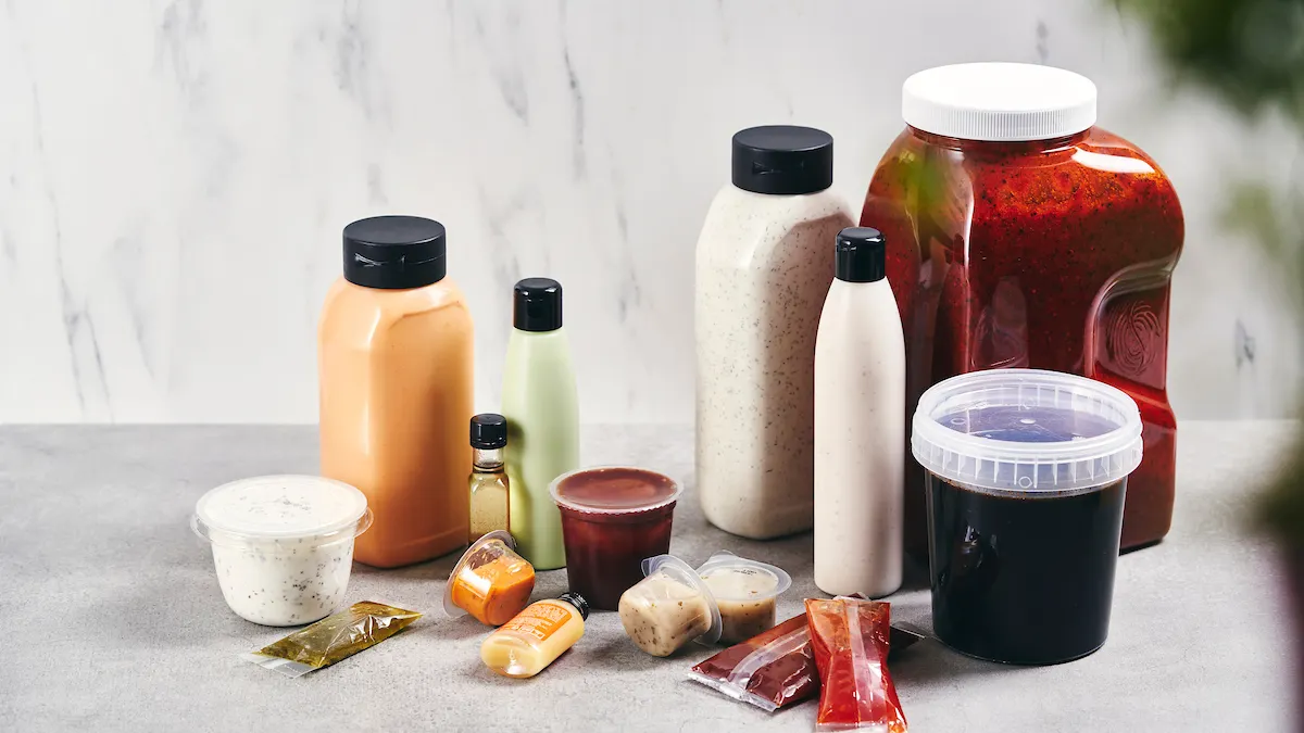 Liquid ingredients are seen