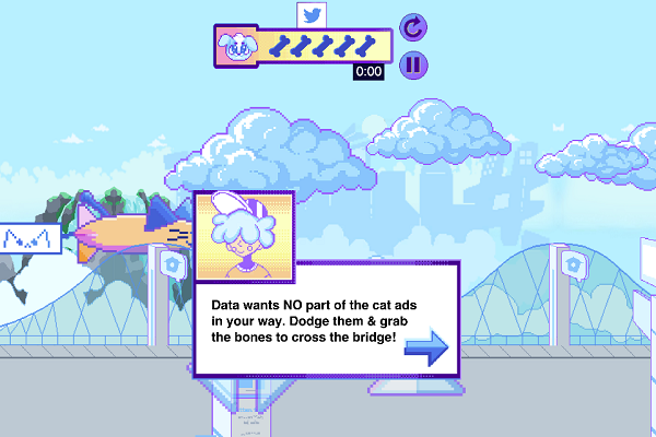 Twitter Data Dash game