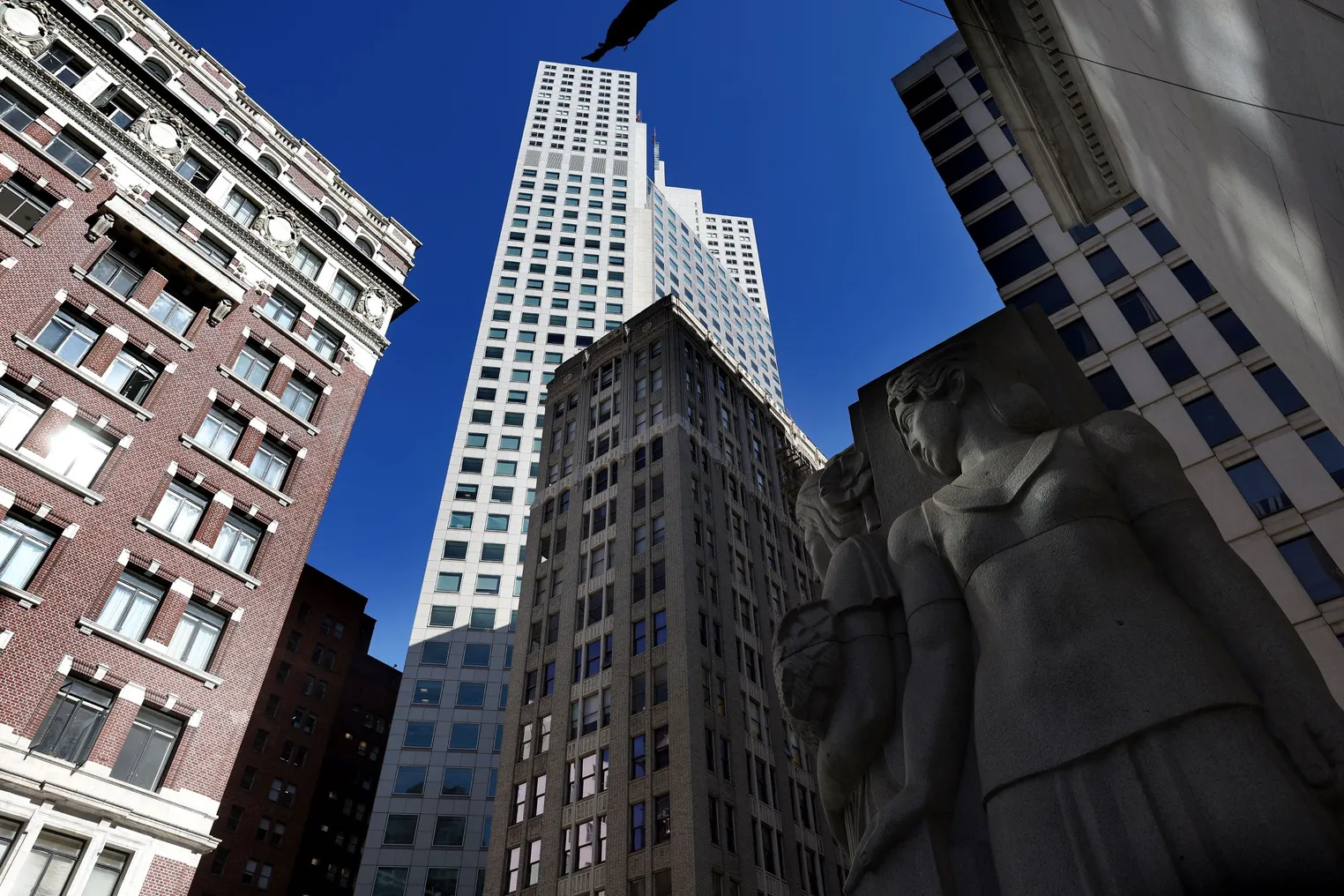 A view of office buildings on October 27, 2022 in San Francisco, California.