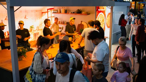 Patrons at an Amy's Kitchen pop-up in Santa Monica.