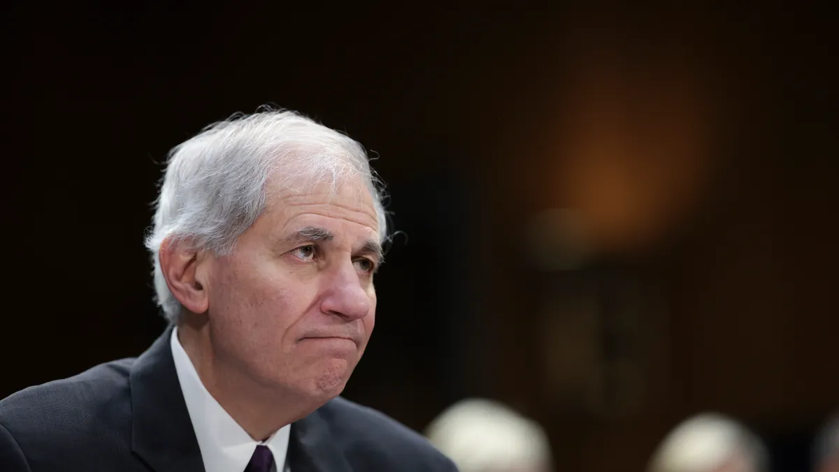 Martin Gruenberg addresses the Senate Banking Committee.