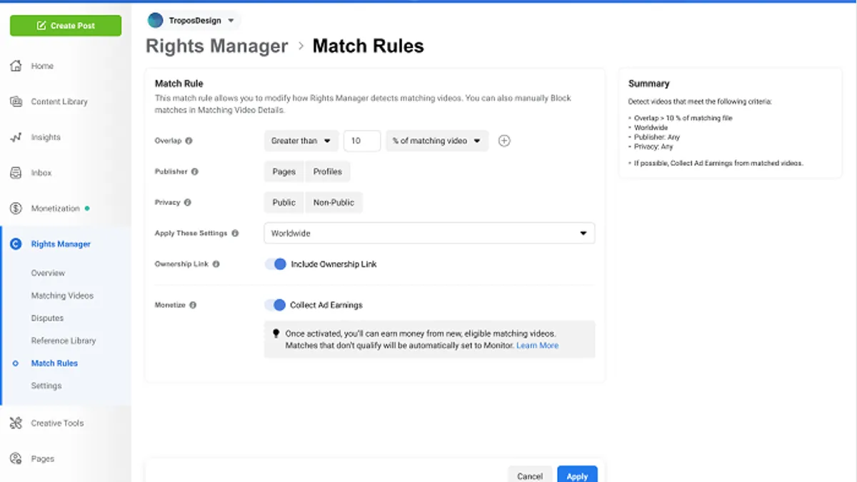 Facebook Rights Manager