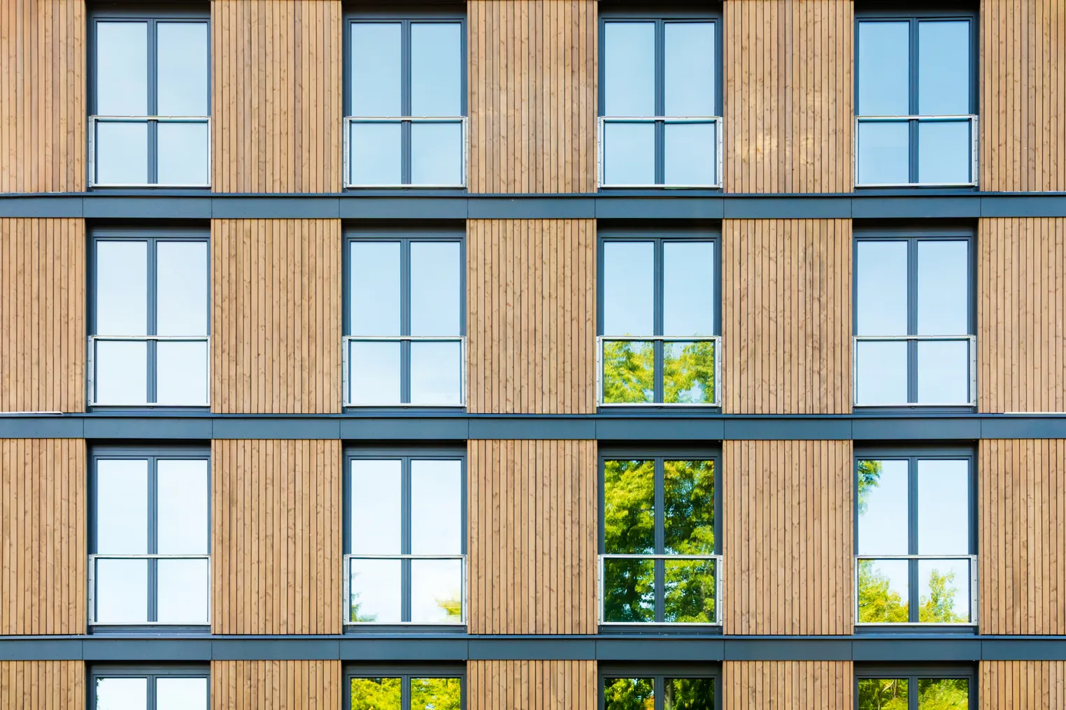 A building with a wooden exterior.