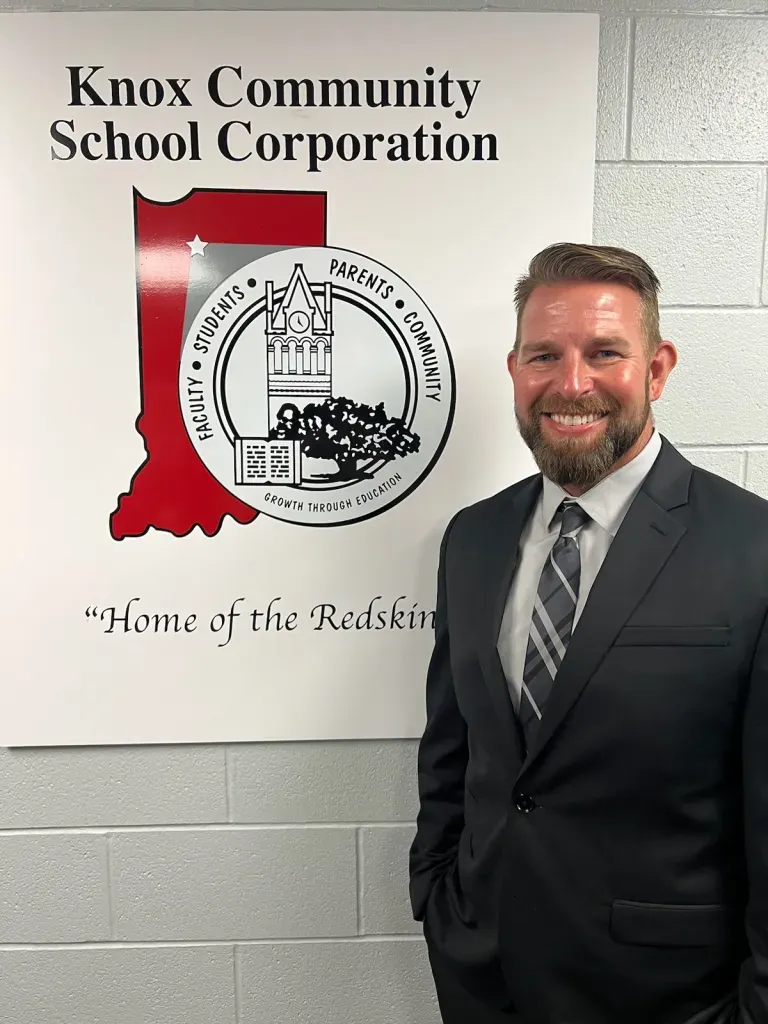 This is a headshot of Greg Mikulich, superintendent of Knox Community School Corporation in Knox, Ind.