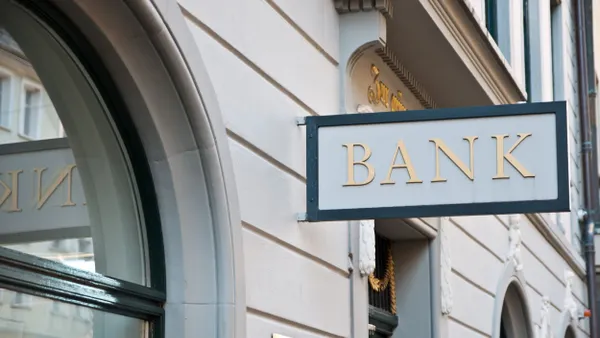 Bank sign