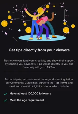 TikTok tipping