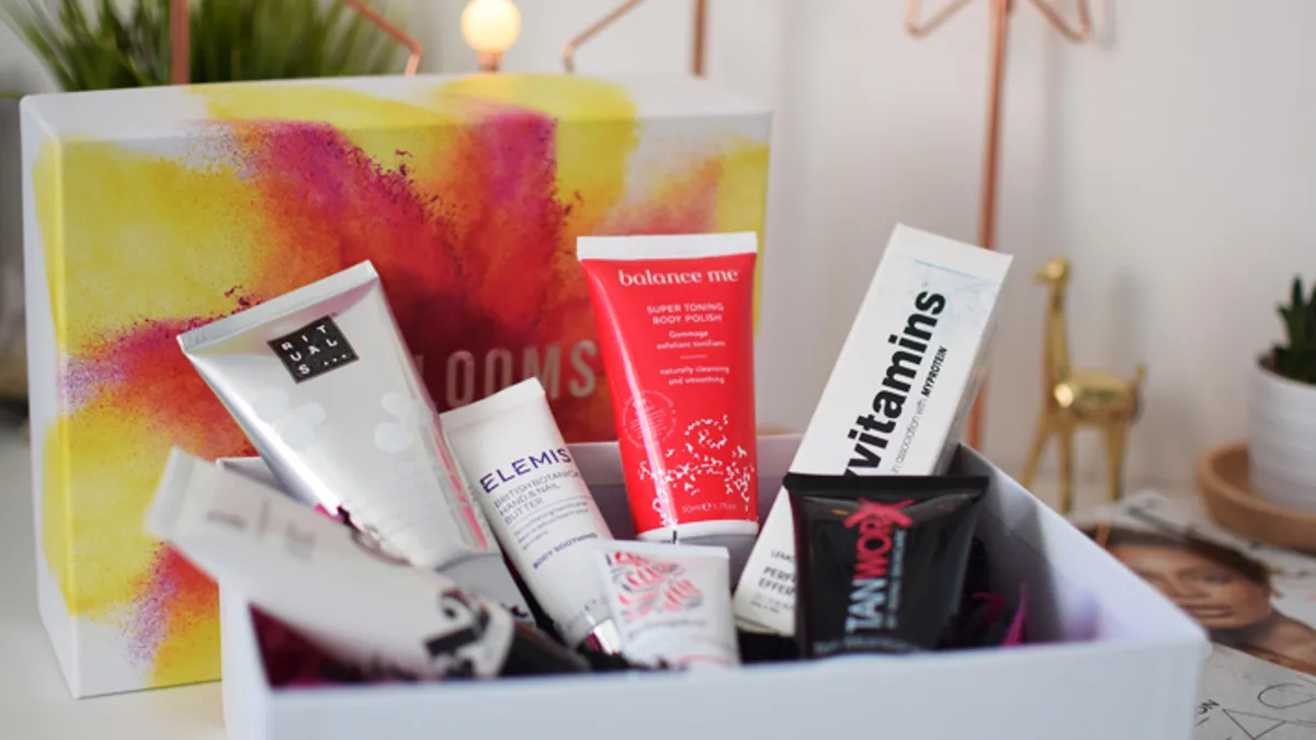 A beauty box from Lookfantastic, part of THG.