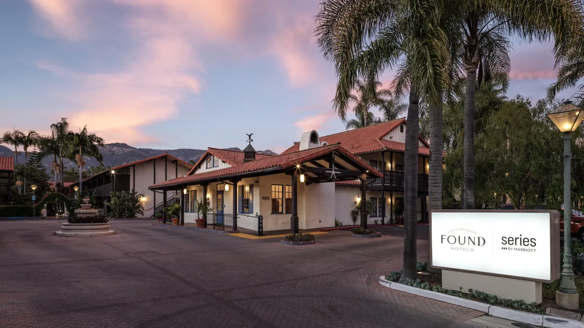 The exterior of FOUND Hotels, Santa Barbara, Series by Marriott in California.