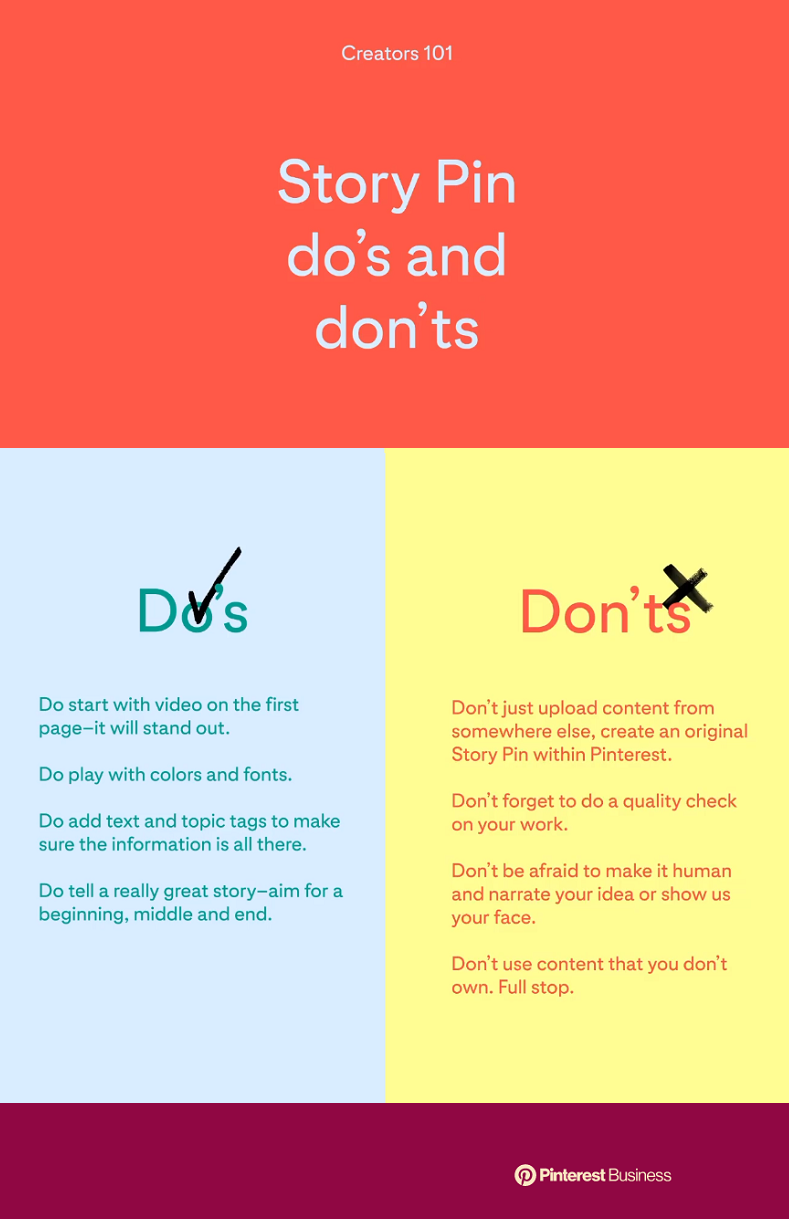 Pinterest Story Pin tips