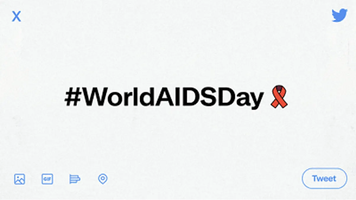 Twitter AIDS info prompt
