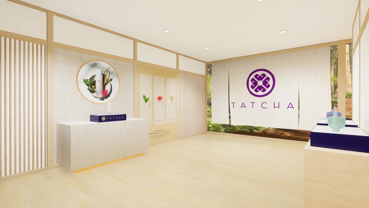 Tatcha's virtual store experience