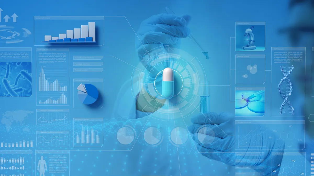 Abstract drig clinical trials lab.