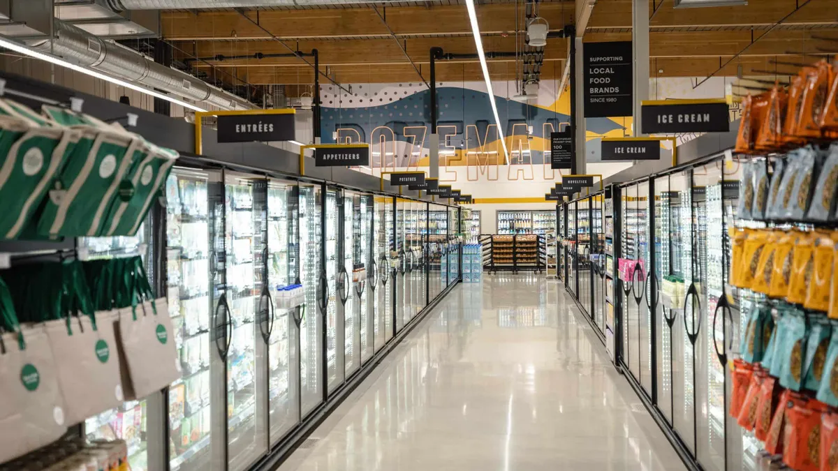 Interior of a grocery store