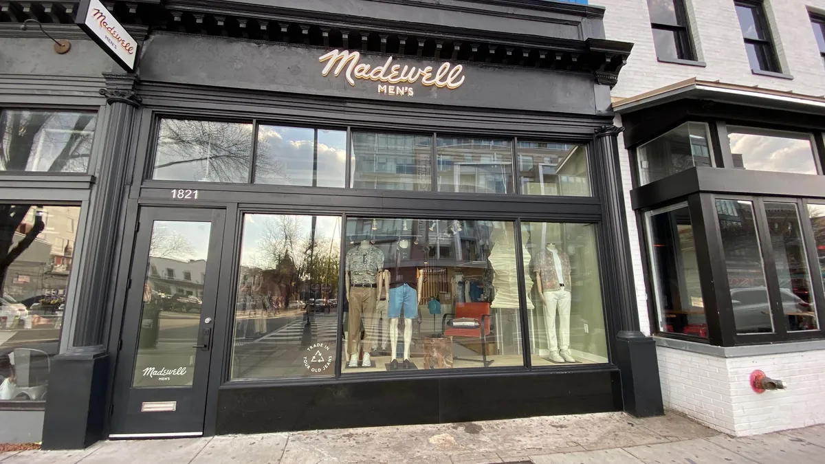 External shot of a Madewell Men's store