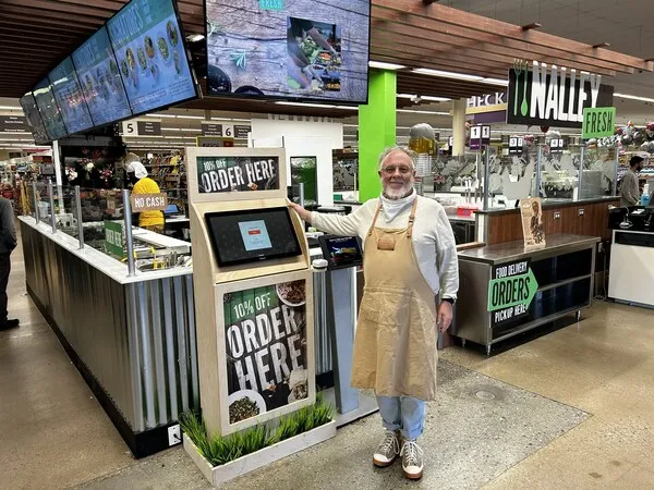 An in-store restaurant at a grocery store.