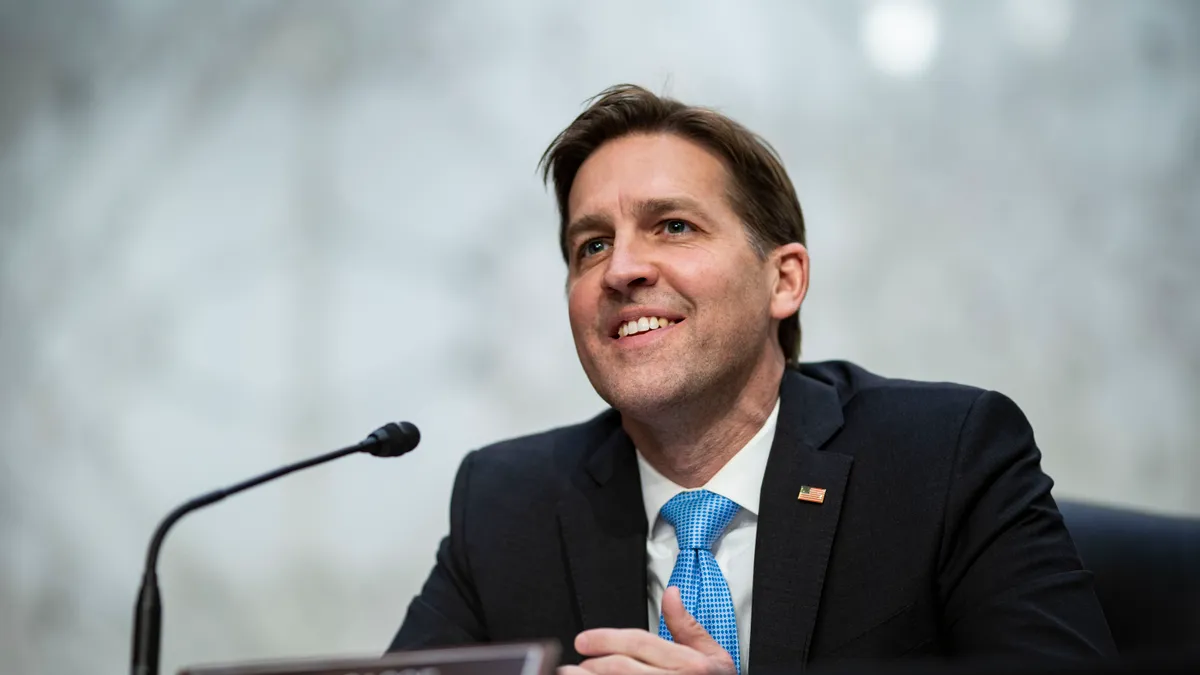 Sen. Ben Sasse speaks during Attorney General nominee Merrick Garland's confirmation hearing before the Senate Judiciary Committee.