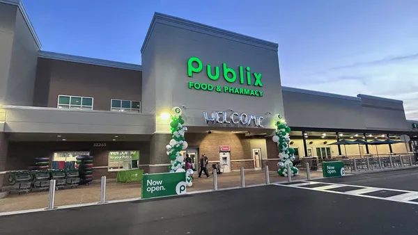 Exterior of a grocery store.