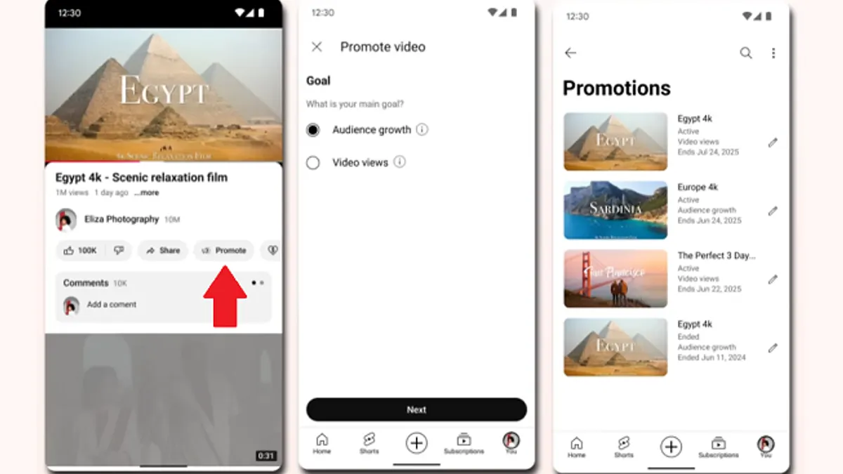 YouTube promote in-stream