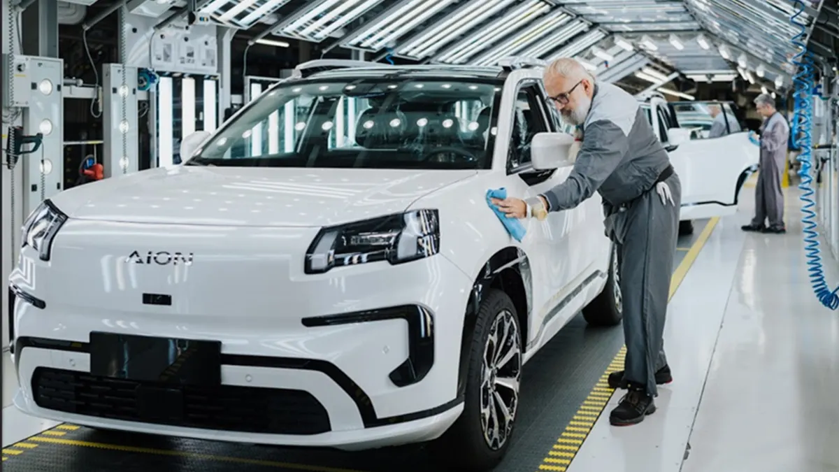 GAC Aion V Magna Graz Plant Austria