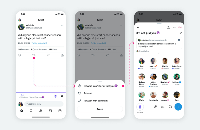 Twitter Spaces update