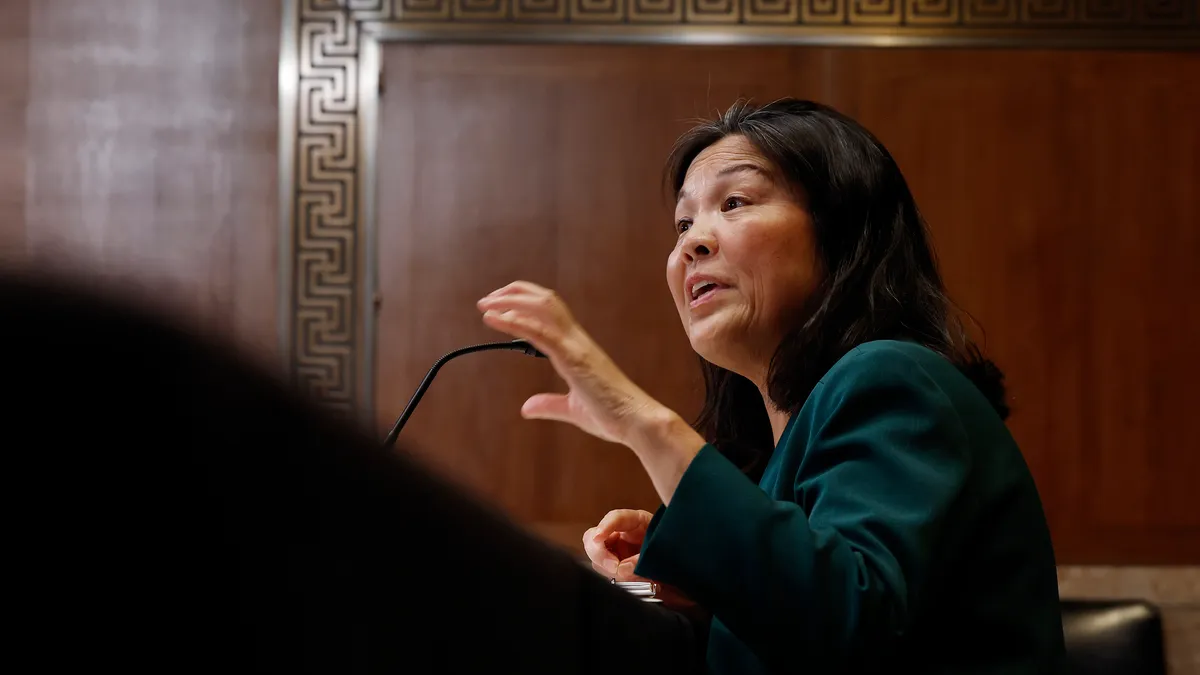 Acting Labor Secretary Julie Su testifies before the Senate Appropriations Committee.