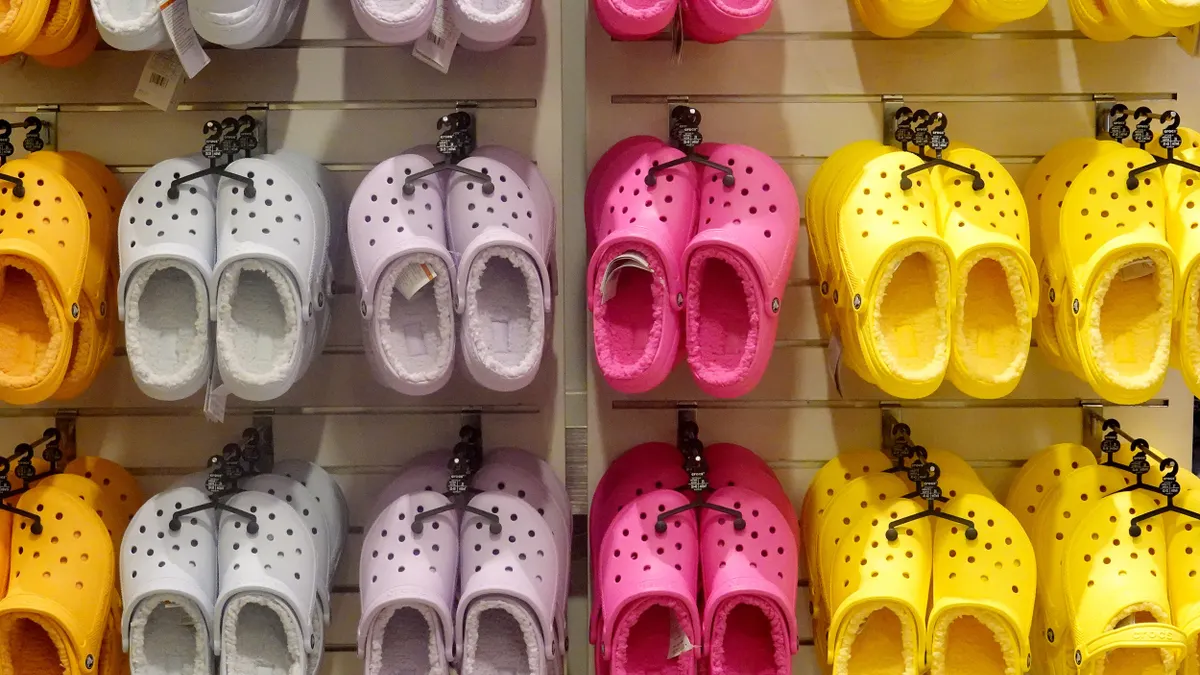 Shot of Crocs footwear at a Crocs store in Chicago Il on July 22, 2021