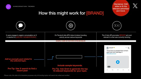 X pitch deck